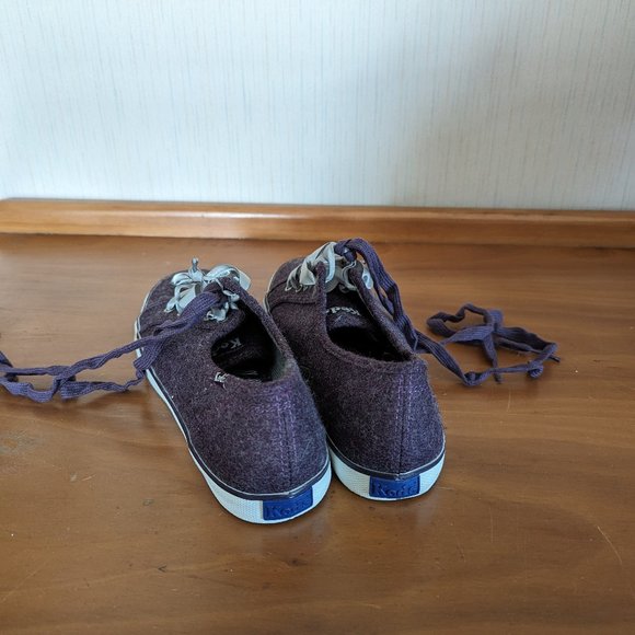 Purple Keds - Womens 8 - wool blend sneakers - Picture 6 of 11